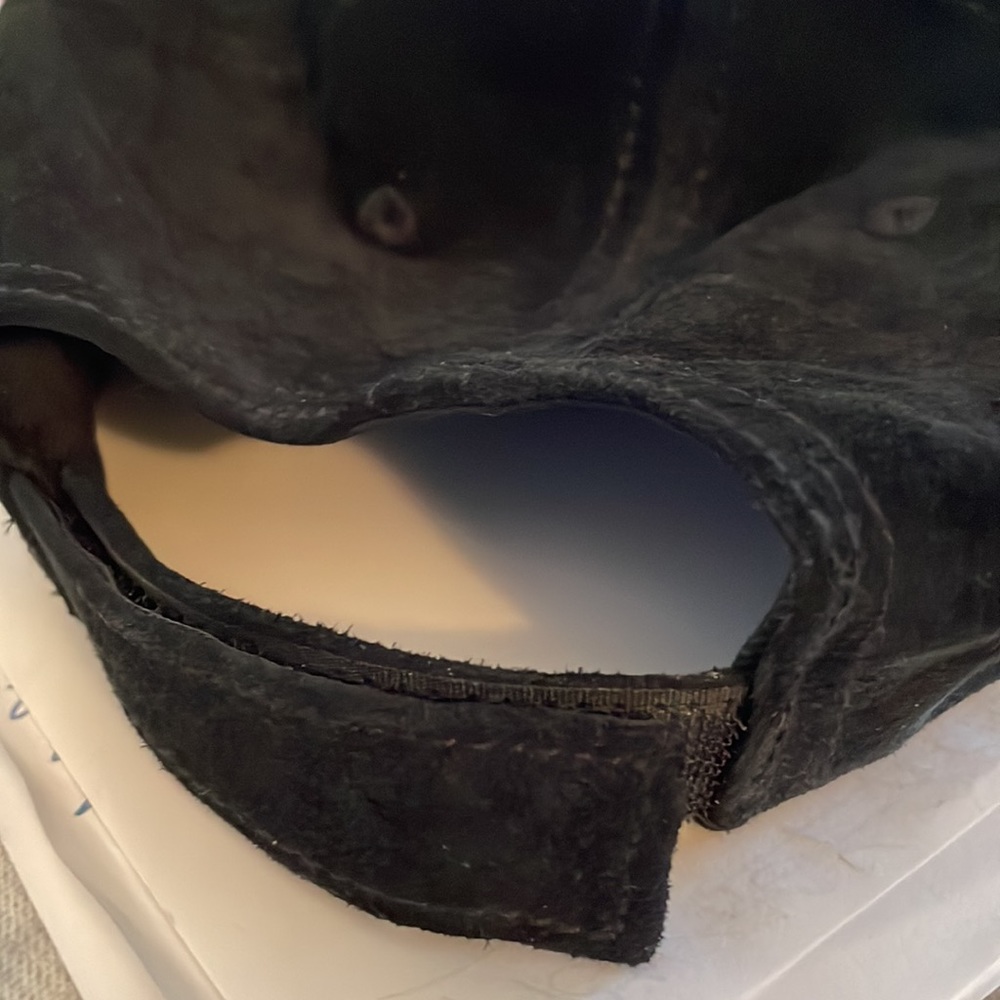 Harley Davidson Men’s Leather Baseball Cap Black Adjustable One S… - Picture 4 of 8